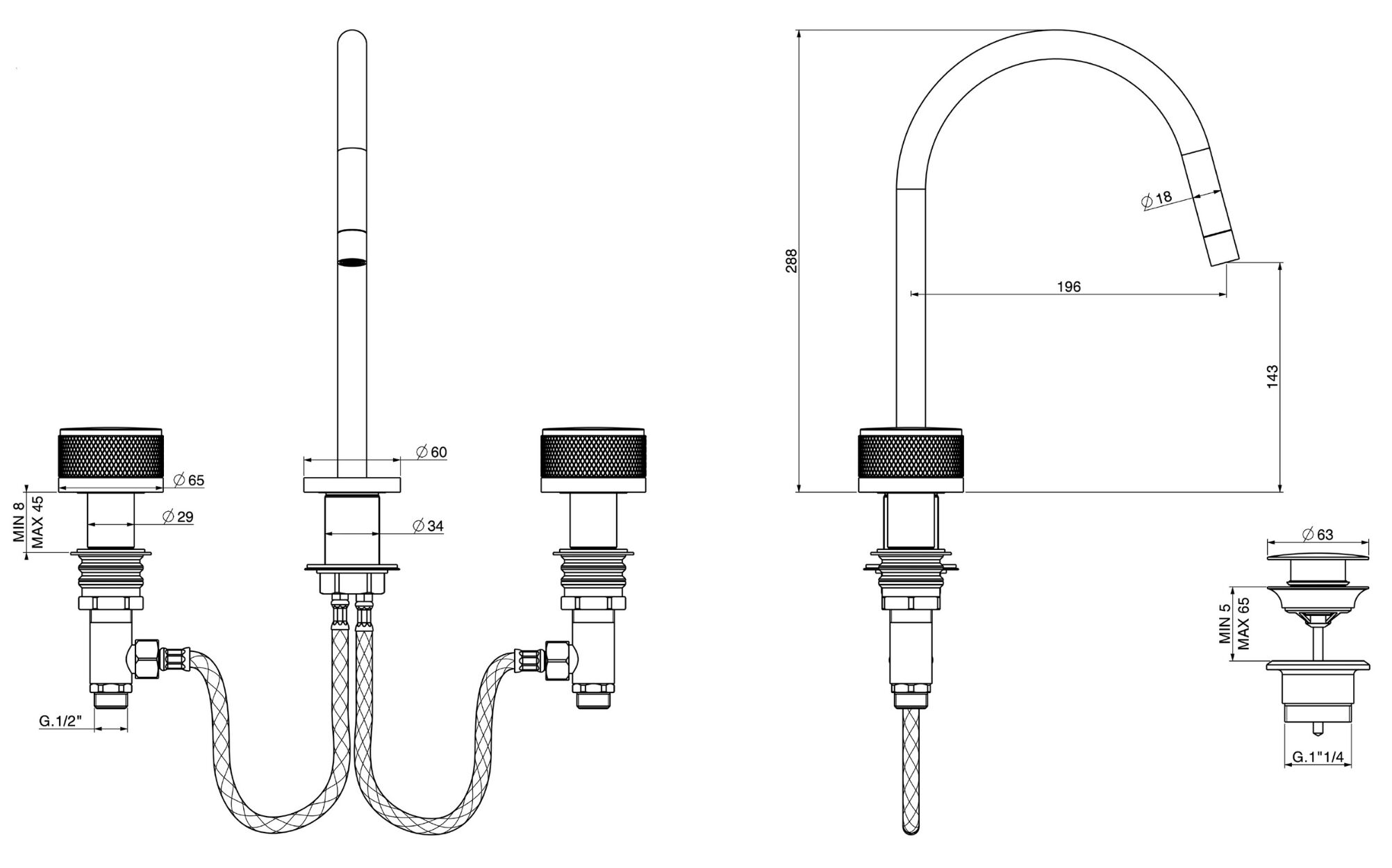 Смеситель для раковины GATTONI MD ARCH-00089510 - Вид №2