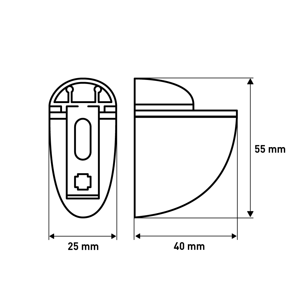 Кронштейн , Пеликан, 40x25x55 мм, хром LJPS0136 Public Steel Россия  - Вид №1