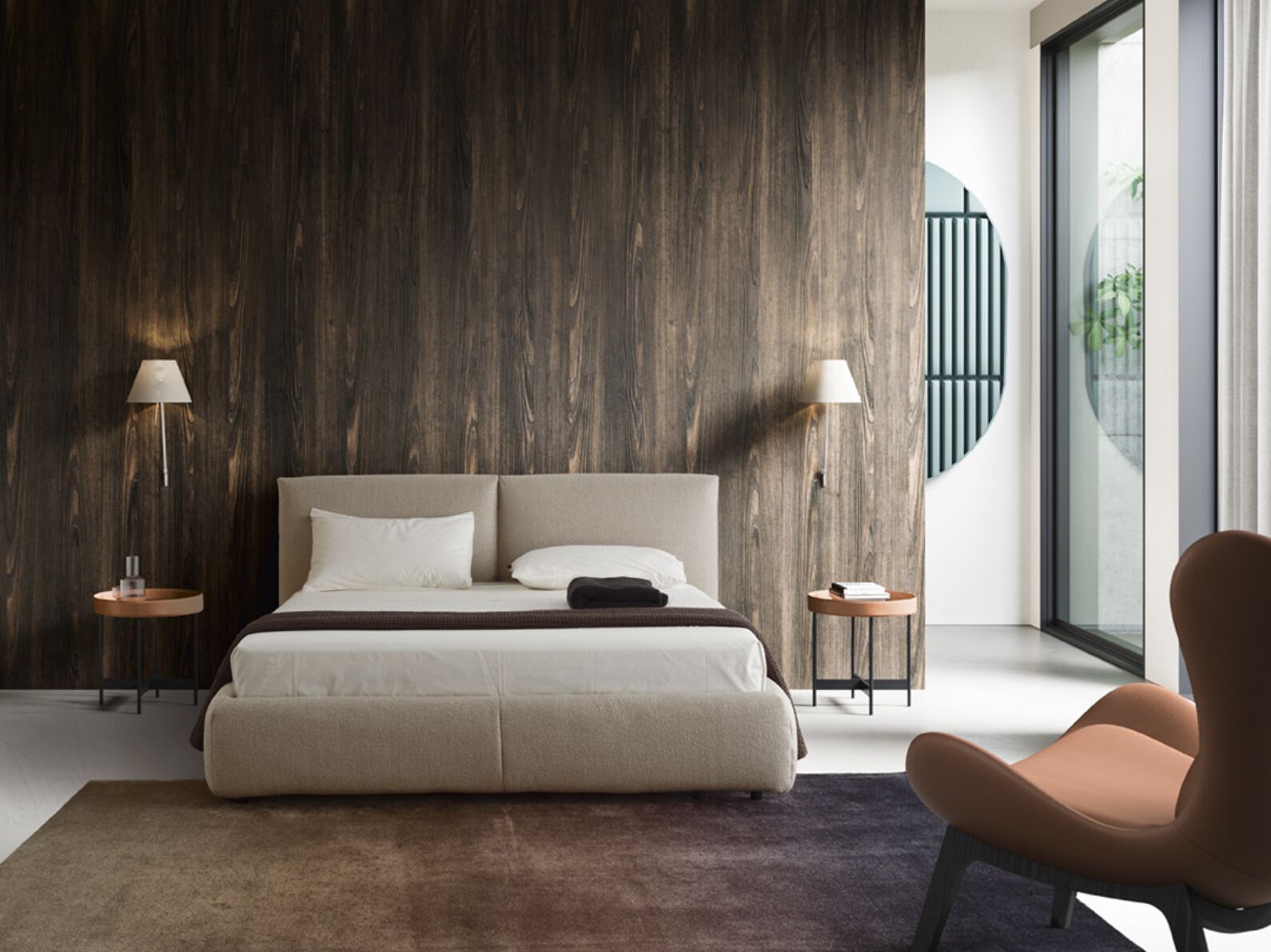 Двуспальная мягкая кровать Calligaris MAGENTA ARCH-00050642 - Вид №3