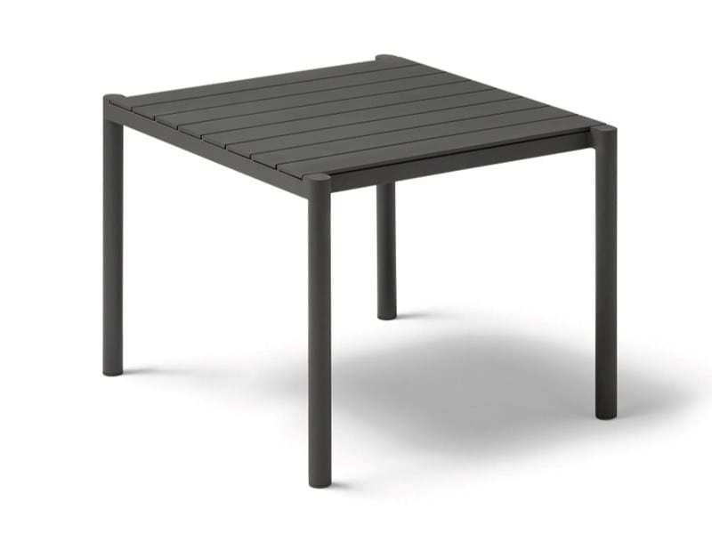 Квадратный алюминиевый стол и столешница из керамогранита POINT Origin ARCH-00090107 - Вид №1