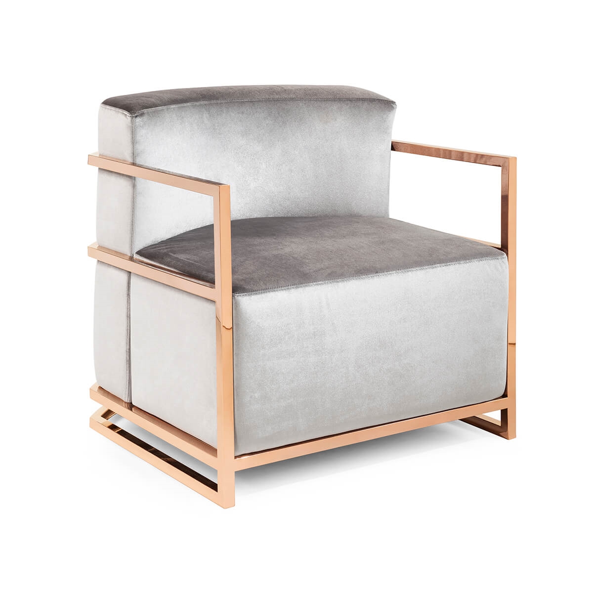 700371-GG ABHIKA КРЕСЛО JUDE GREY/GOLD  - Вид №2