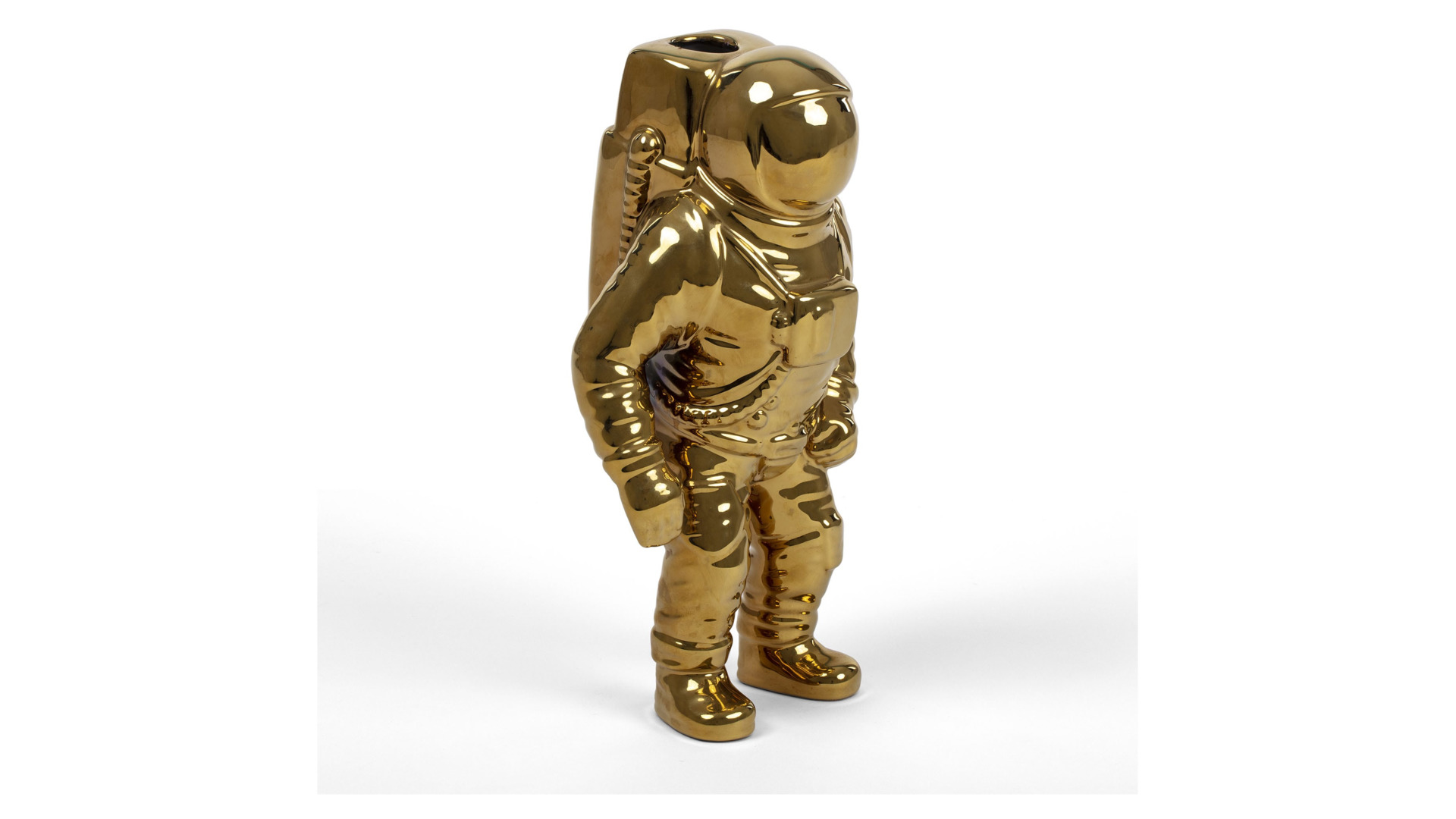 10647373 Seletti Ваза Seletti "Космос.Космонавт" 28см (золотистая) Фарфор  - Вид №6