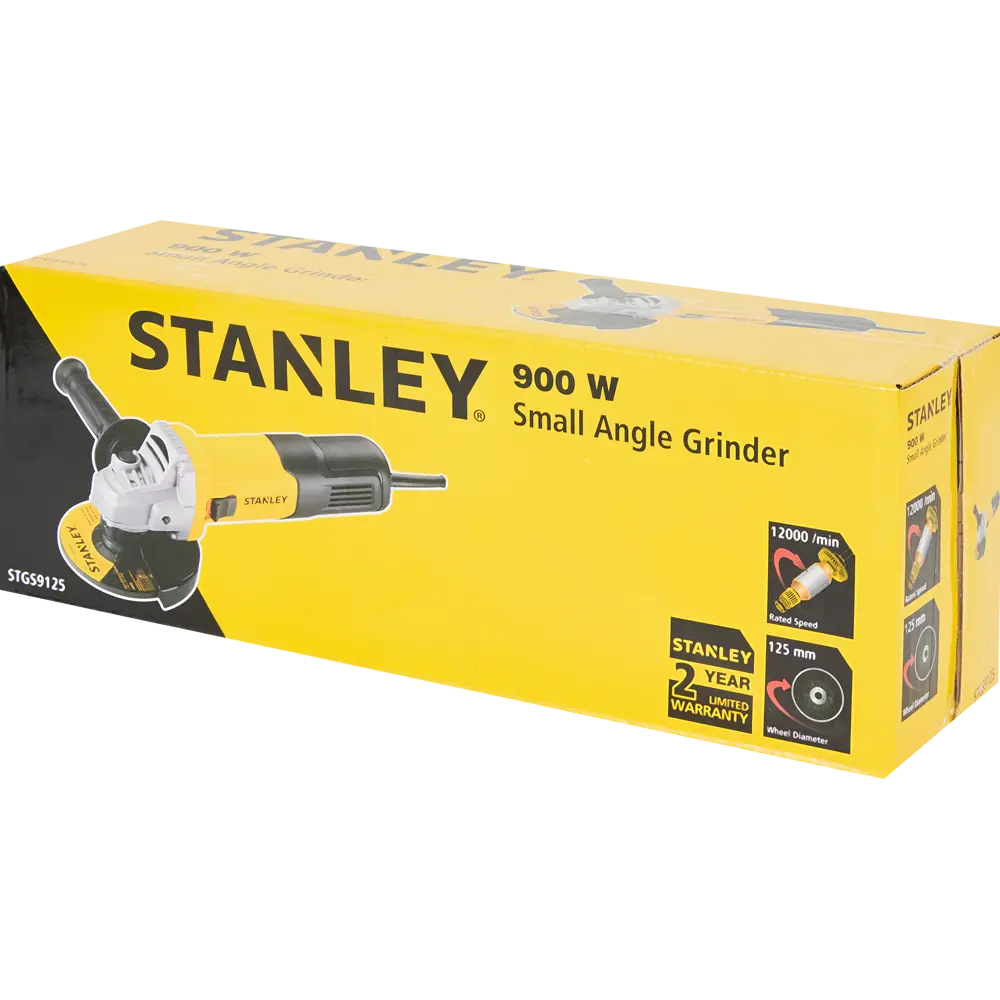 УШМ сетевая Stanley STGS9125, 900 Вт, 125 мм STLM-2012711 - Вид №5