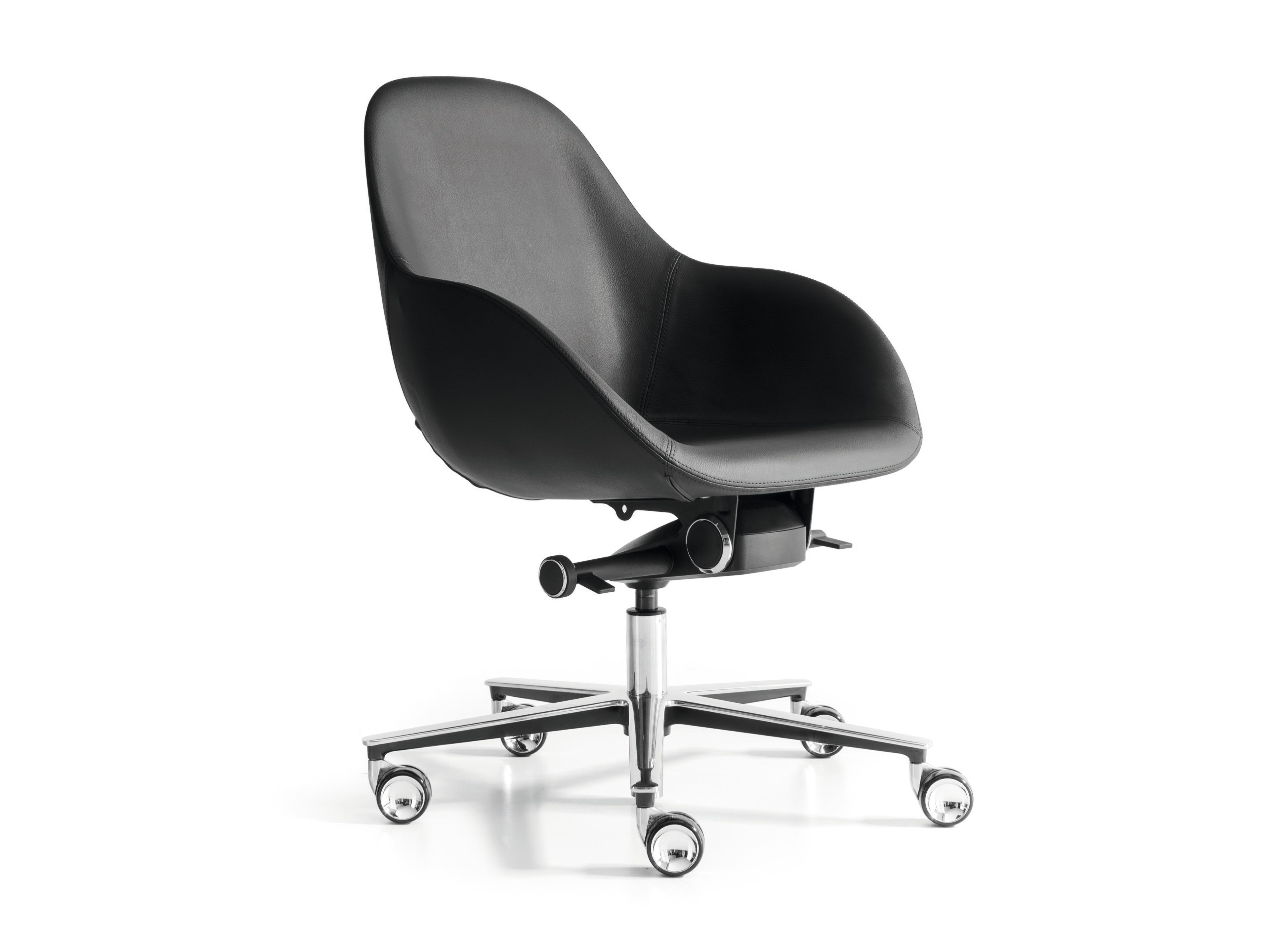 Кожаный регулируемый по высоте офисный стул с подлокотниками Martex Taara ARCH-00044424