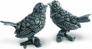 10648903 Vagabond House Набор для соли и перца Vagabond House Птичья трель.Воробьи 8см, олово Олово
