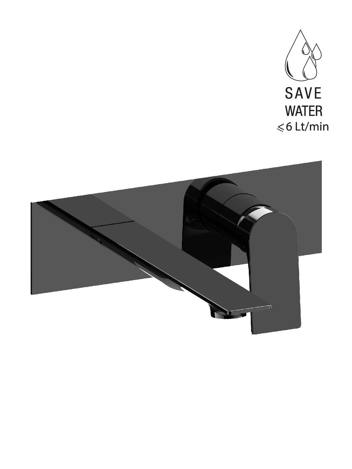 Настенный смеситель для раковины с пластиной Rubinetterie Frattini Нарцисс ARCH-00076852 - Вид №7