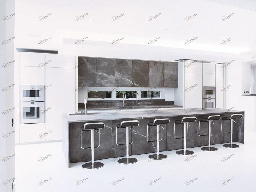 TM Italia Cucine Кухня с островом без ручек T45 sun-id-1385839
