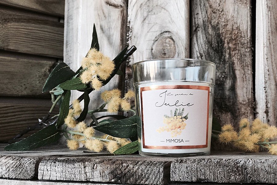 Свеча ароматическая Le Jardin De Julie "Мимоза" AMBIENTAIR  00-3894969 Белый  - Вид №1