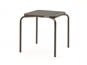 Плетеный алюминиевый садовый столик