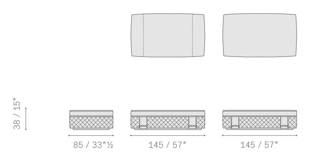Кожаный прямоугольный пуф Poltrona Frau коллекция-мебель и аксессуары ARCH-00149334 - Вид №8
