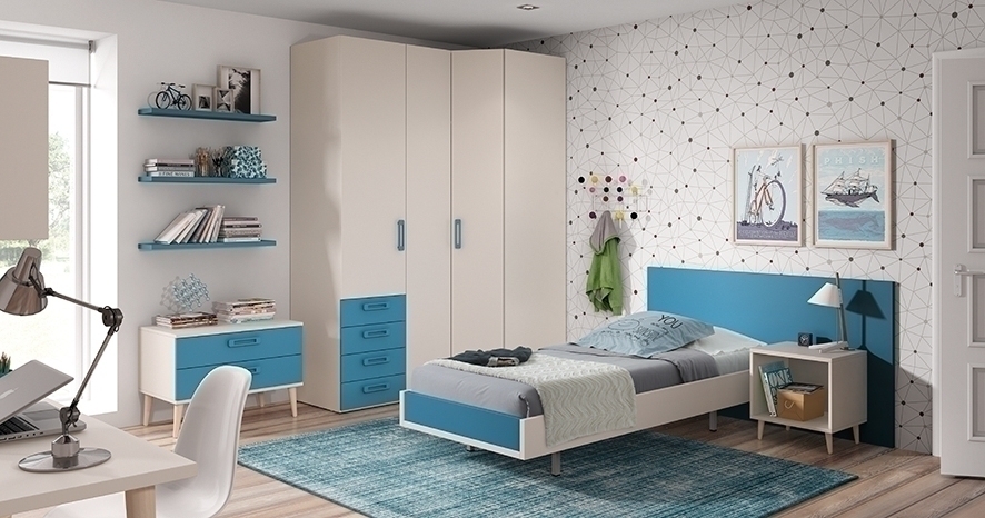 102997 Детская комната с простой кроватью Ambiente 24 Arasanz Oslo Santreyd - Вид №2