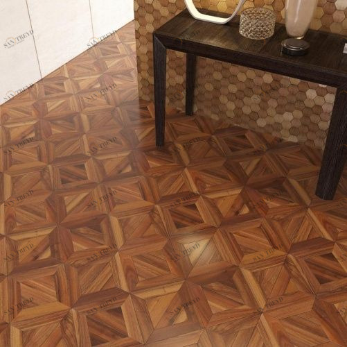 Модульный паркет Da Vinci Romeo Орех Европейский (Грецкий) Натур (Гладкая) 422х422 мм 2600600719