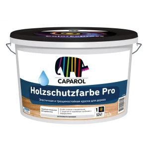 Краска для наружных работ Caparol Holzschutzfarbe Pro База 1 цвет белый 9 л 88234354 STLM-2123115