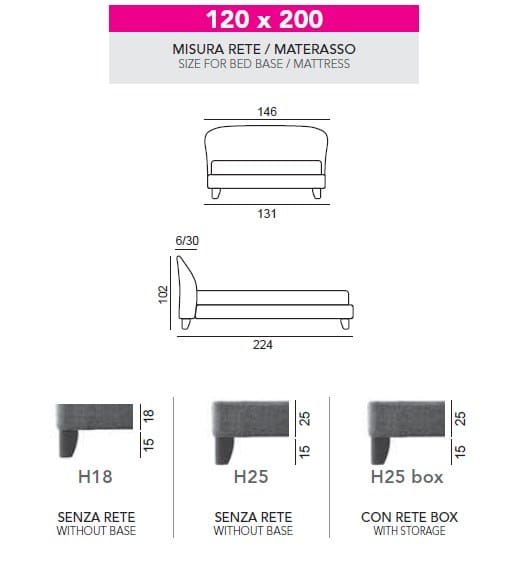 Односпальная кровать с мягким изголовьем Twils Carnaby ARCH-00089135 - Вид №6