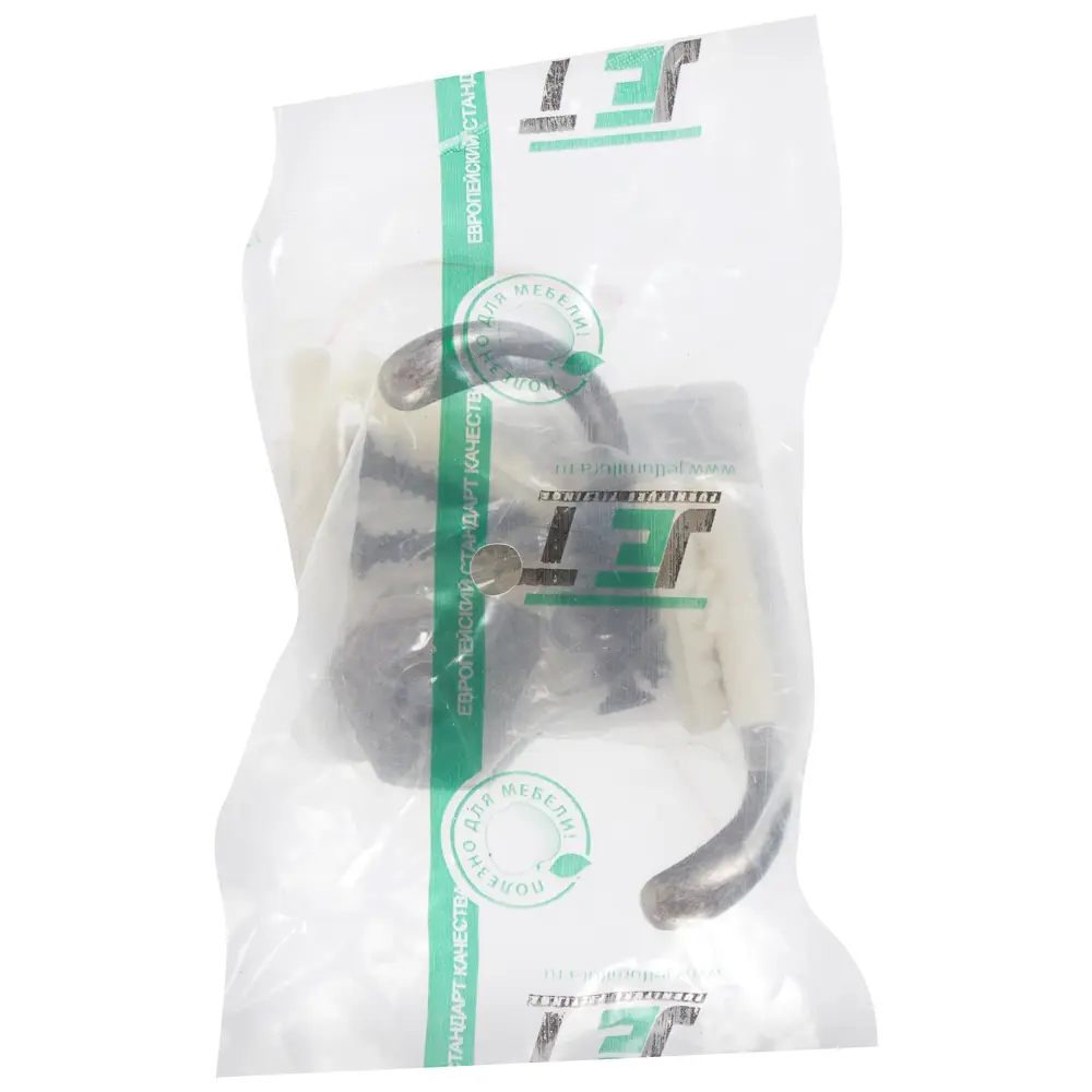 Крючок двухрожковый Jet 585 цвет античное серебро STLM-2072111 - Вид №4