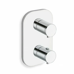 CRIXT653 Внешние части термостатического смесителя для душа / ванны для CRICS800 с 3 выпускными запорными вентилями и металлической пластиной Cristina Rubinetterie