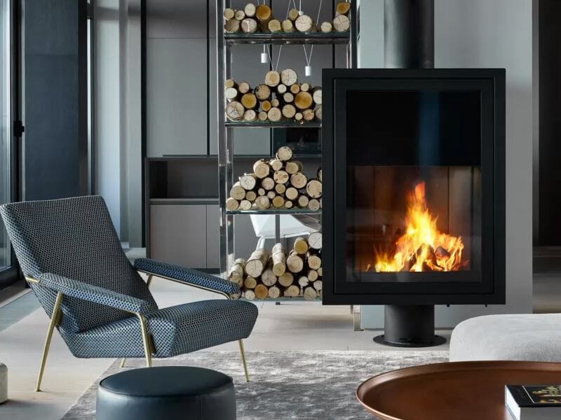 Центральный закрытый камин Focus creation EUROFOCUS ARCH-00006579