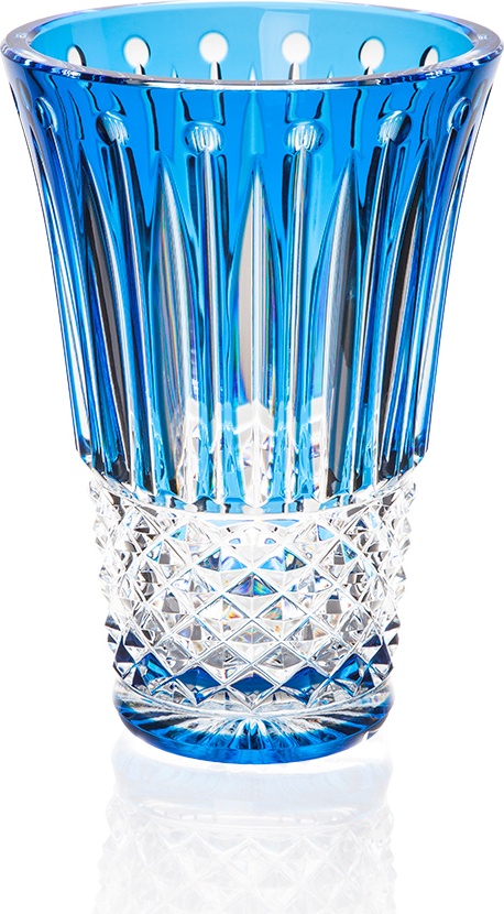 10614111 St. Louis Ваза St. Louis "Томиссимо" 28см (голубая) Хрусталь 