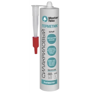 Герметик силакриловый MasterTeks белый 290 мл