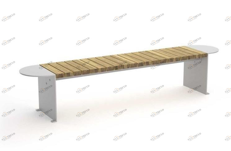 VESTRE Модульная скамья из стали и дерева без спинки Vroom sun-id-1463869