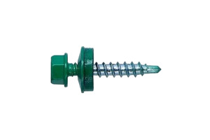 15547594 Кровельный саморез 5,5х19 RAL6002 зелёный 300шт ск55196002ф Kenner