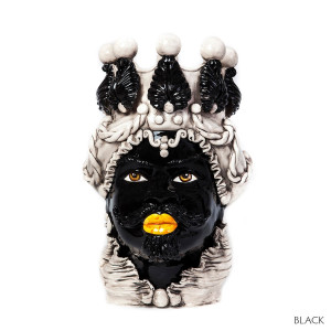 200655,9 ABHIKA ВАЗА МУЖСКАЯ МОРО БОЛЬШАЯ BLACK