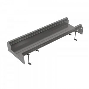 Промышленный коробчатый желоб наклонный из нержавеющей стали AISI 316L