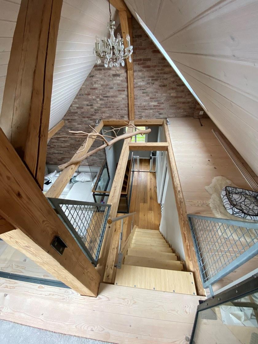 Bcompact Выдвижная лестница из дерева  Bhs-01  - Вид №31