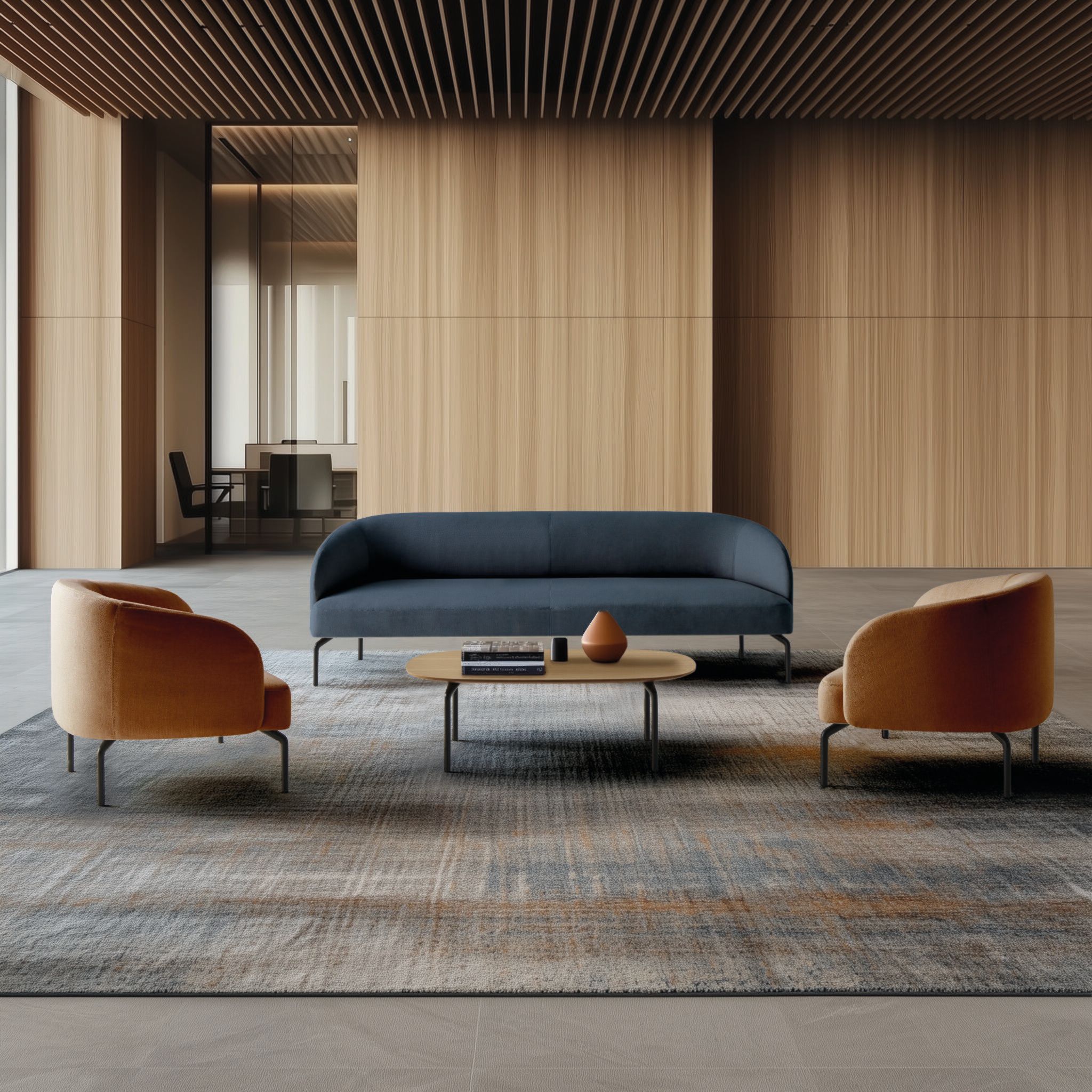 Деревянный низкий овальный журнальный столик INCLASS Kern ARCH-00068083 - Вид №9