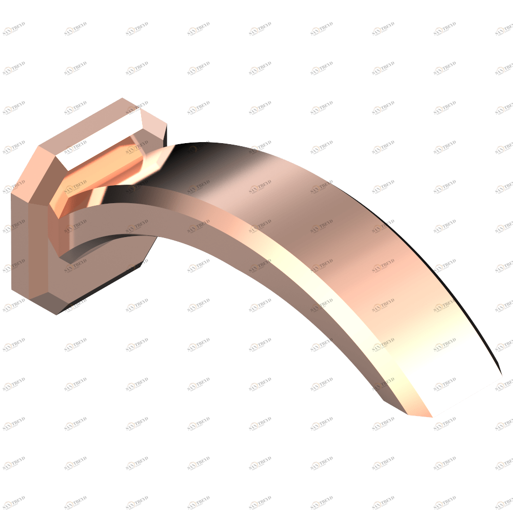A2M-22G Излив для ванны встраиваемый в стену - ГОЛИАФ Thg-paris Metropolis с рукоятками с чёрным хрусталём Розовое золото A2M 22G CAT.F