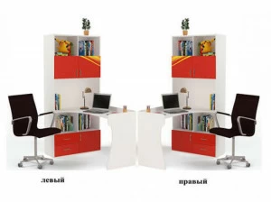 Стол-стеллаж ABC-KING Champion левый красная