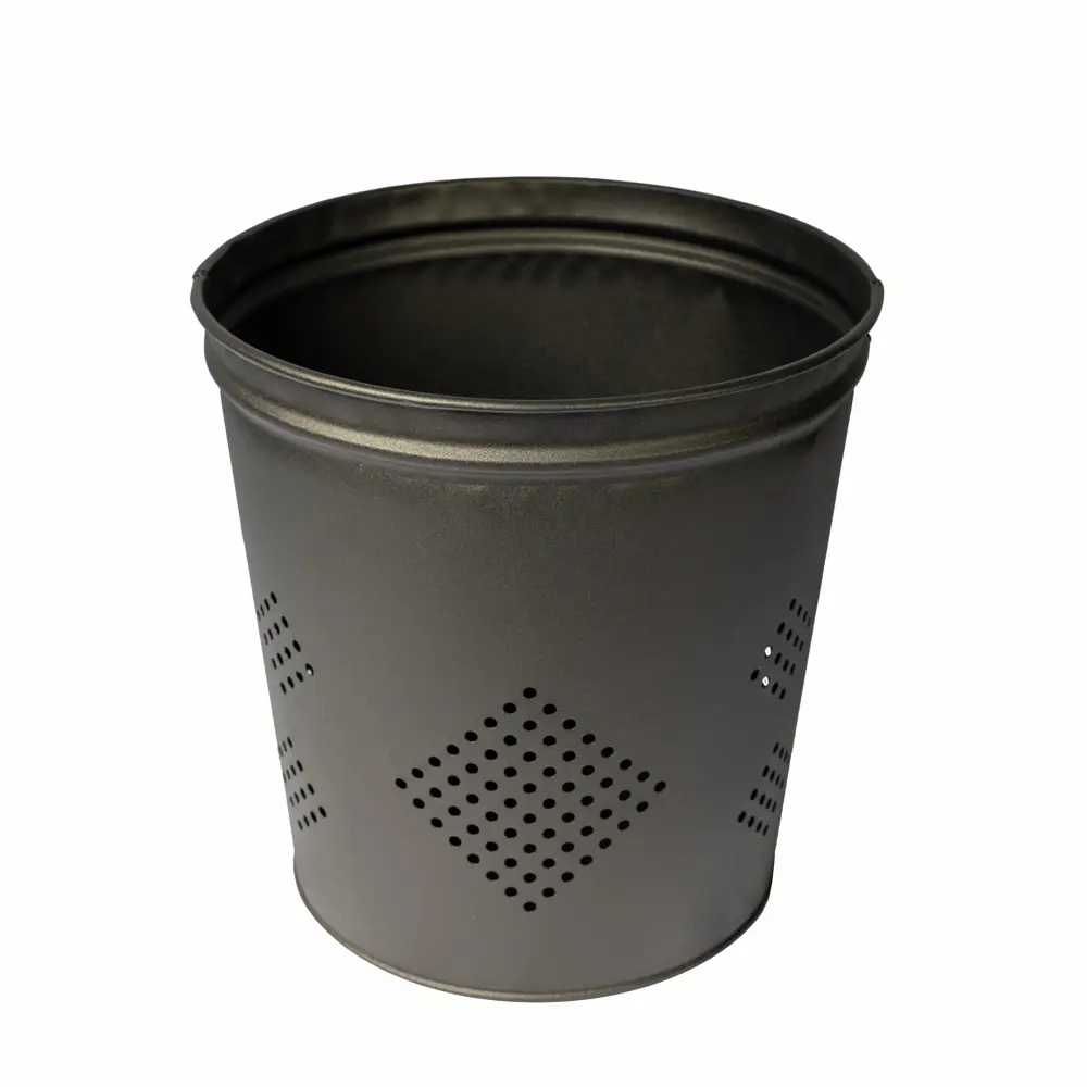 Корзина для мусора Primanova D-20802 10 л металл цвет черный STLM-2146741