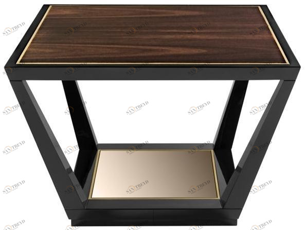 FRATO Квадратный лакированный деревянный журнальный столик  Ffu080014aaa 