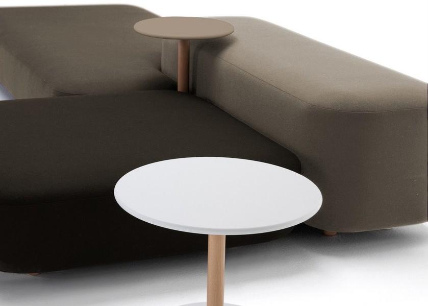 Viccarbe Круглый лакированный журнальный столик из древесных производных в современном стиле Common sun-id-1454847 - Вид №2