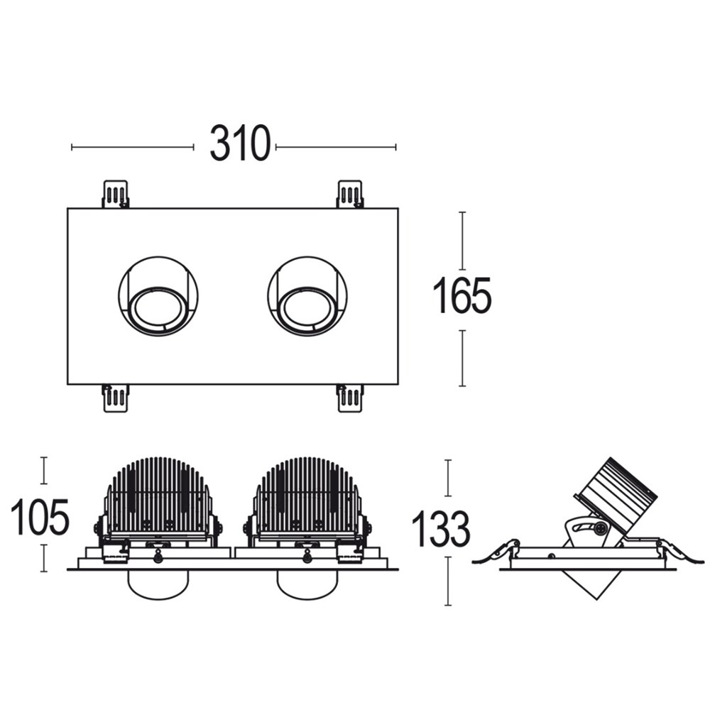 Gekko 2L SQ Frame Ghidini Gekko SQ Frame .01 Белый (Матовый)  - Вид №1