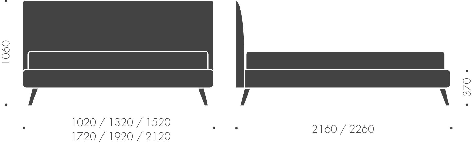 Heavens Двуспальная кровать из ткани с мягким изголовьем Eden sun-id-1410352 - Вид №4
