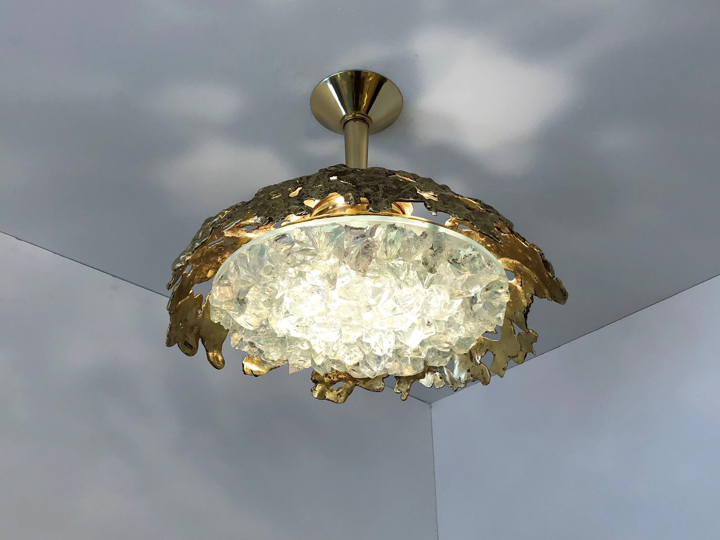 Потолочный светильник из латуни и стекла GASPARE ASARO Etna ARCH-00007534