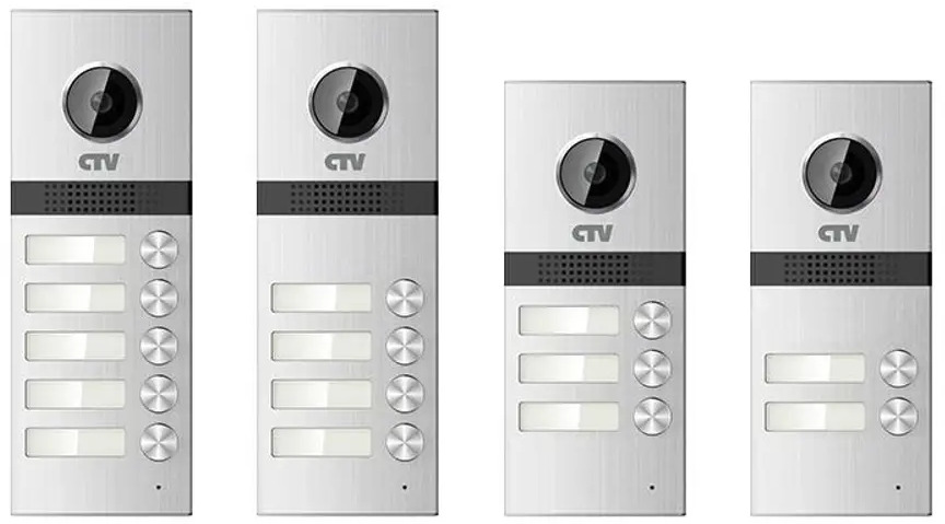 90601074 Вызывная панель для видеодомофона CTV D4MULTI цвет серый STLM-0301341