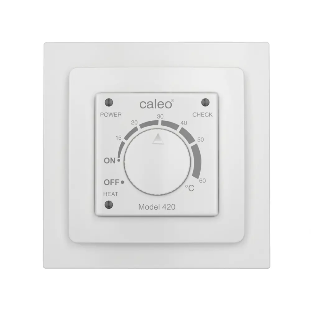 Терморегулятор для теплого пола Caleo 420 цвет белый STLM-2178231