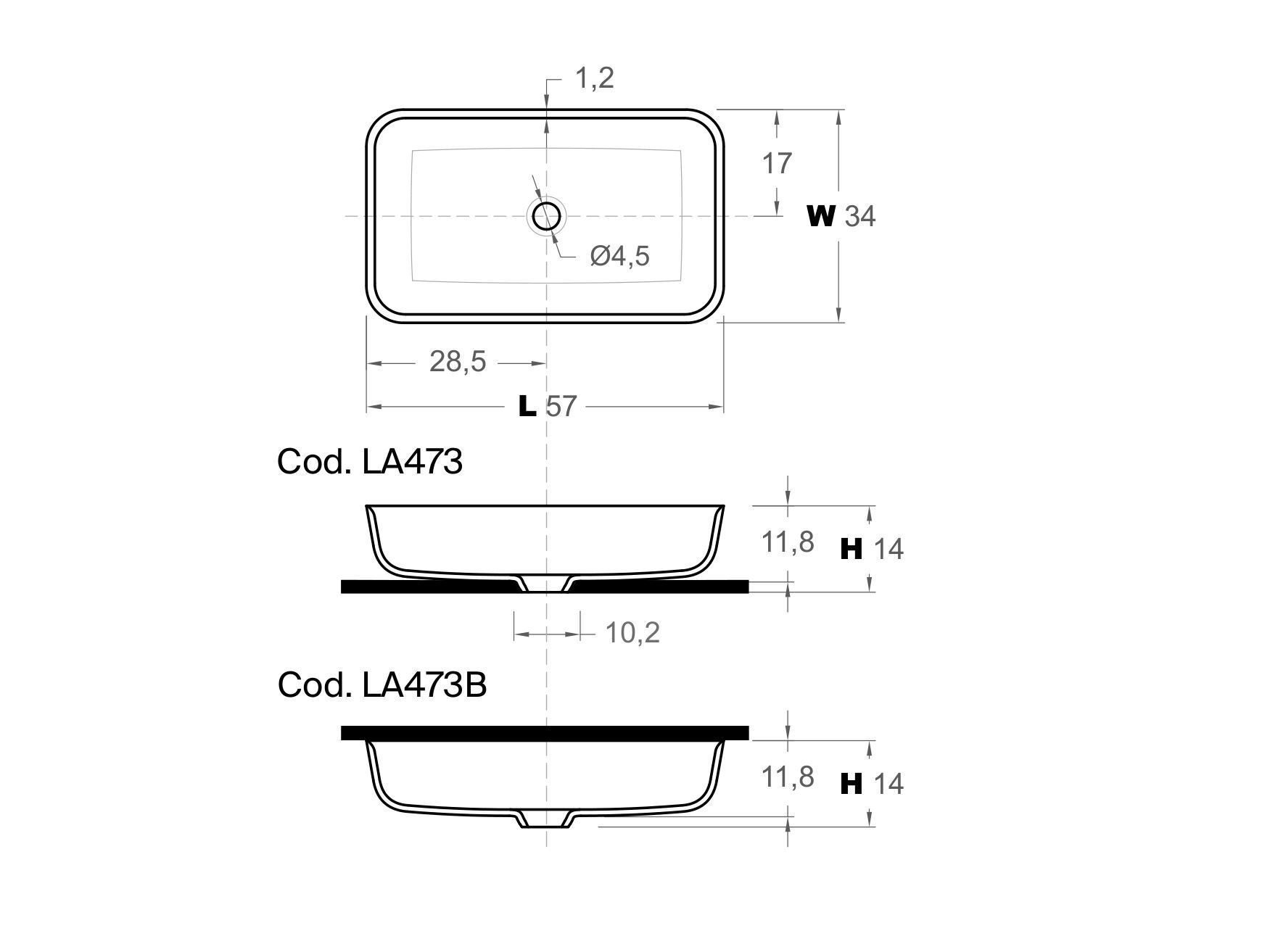 Прямоугольная столешница из Corian® Inbani QUADRO57 ARCH-00109553 - Вид №3