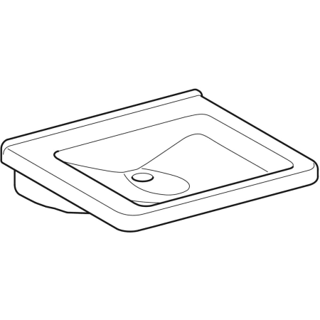 128665000 Раковина Geberit Renova Comfort Square, безбарьерная Geberit  - Вид №14