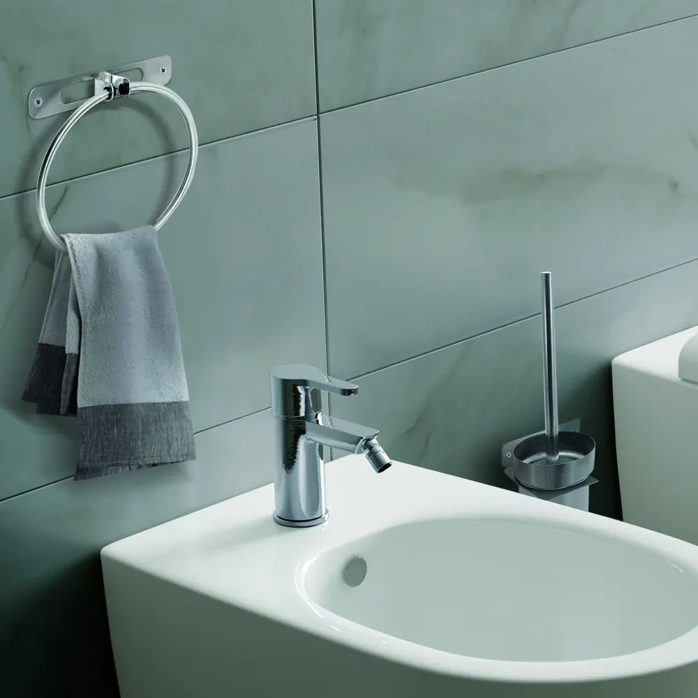 82000007 Держатель для полотенец Mia кольцо цвет хром STLM-0999005 Santreyd - Вид №3