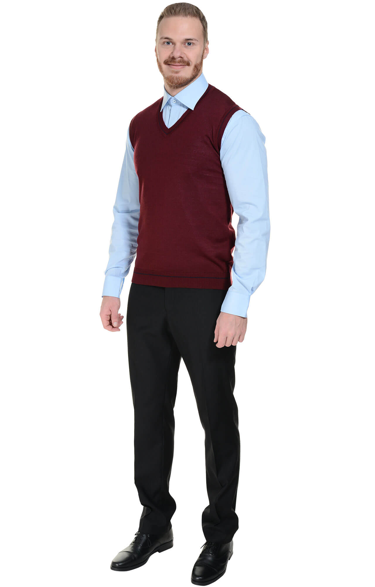 5042983 Жилет трикотажный мужской в ассортименте  Одежда для официантов  размер 44-46 Спецодежда  - Вид №1