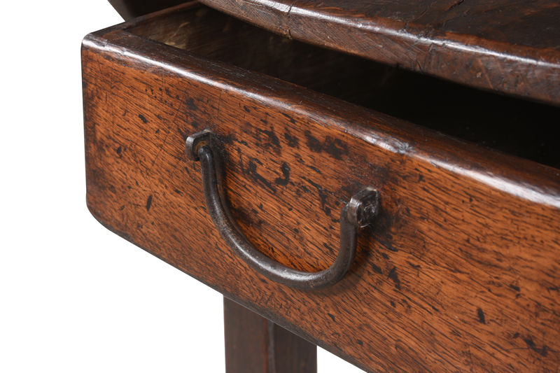 SOR27473 Приставной столик из примитивного дуба Gateleg ijlbrown  - Вид №4