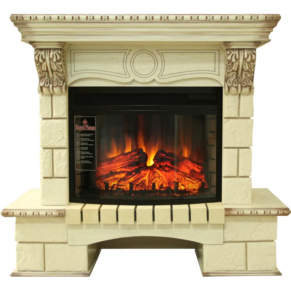 Обрамление Pierre Luxe угловой шампань ROYAL FLAME STLM-2006787