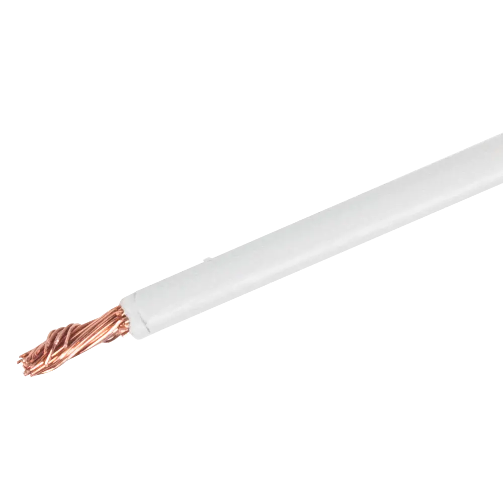 Провод Ореол ПУГВ 1x4 мм на отрез ГОСТ цвет белый STLM-2123754