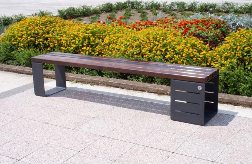 ENCHO ENCHEV - ETE Скамья из дерева и металла без спинки  133  - Вид №1