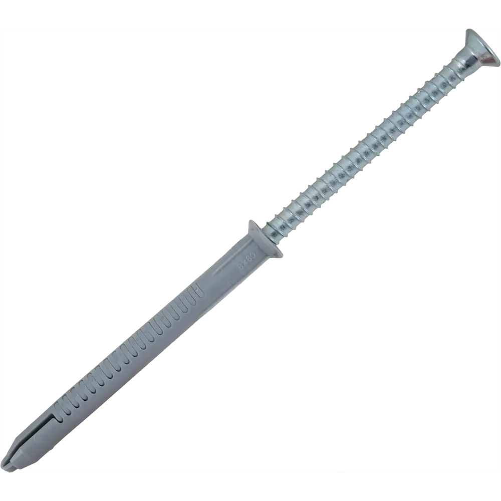 Дюбель-шуруп Fischer T FUR фасадный универсальный 8x80 мм нейлон/оцинкованная сталь 12471408 STLM-2200252 