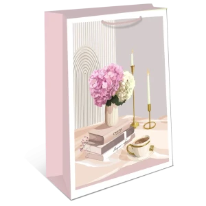 Подарочный пакет Арт и дизайн 26x32x12 см в ассортименте цвет разноцветный