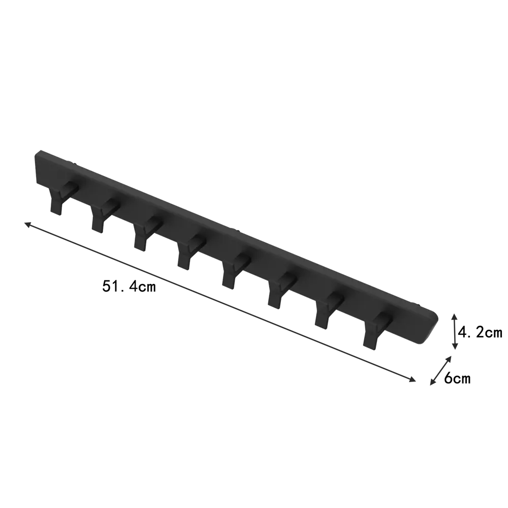 Выдвижная штанга боковая 4.8x4.2x51.4 см KONSENSA сталь цвет черный 89436144 STLM-2088202  - Вид №9